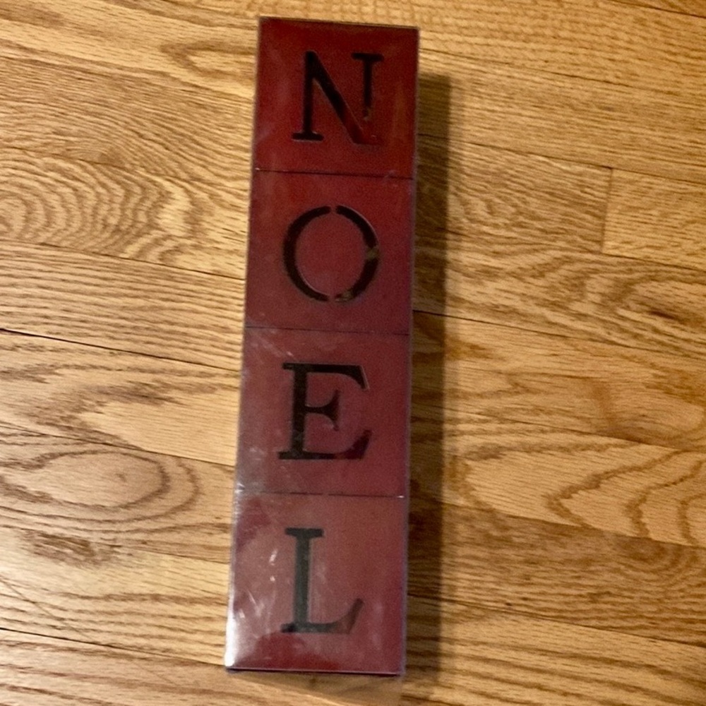 NOEL Holiday tea light candle holders